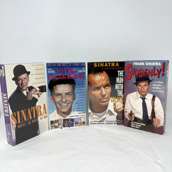 4 Tape Box Set Frank Sinatra The Sinatra Collection VHS VTG Movies Collect Music - Picture 1 of 9